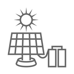 Solar Battery icon design