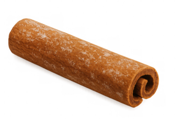 Swiss roll cake isolated on transparent background