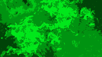 Abstract vibrant camouflage pattern with overlapping, leaf-like shapes in various shades of green neon to deep forest tones. Digital, high-contrast aesthetic, ideal for tactical design, military-style