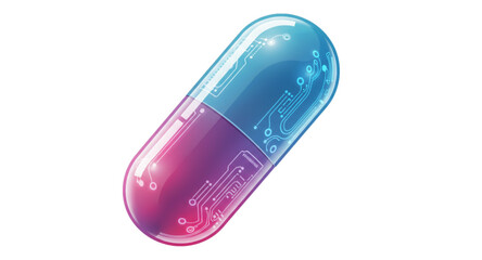 pill capsule isolated on white
