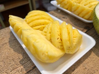 Pineapples dessert sweet and honey taste