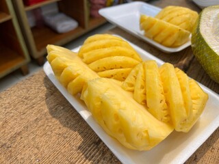 Ready to eat pineapples honey