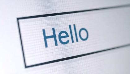 Search bar with "Hello" typed
