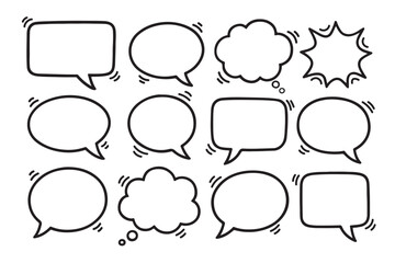 Fototapeta premium speech bubble text box set