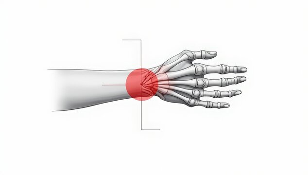 Conceptual image representing pain or discomfort in specific areas of the human body. The affected region is either highlighted visually or shown being touched by a person to indicate soreness, tensio