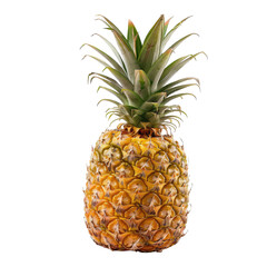 Ripe pineapple, full-frame, isolated