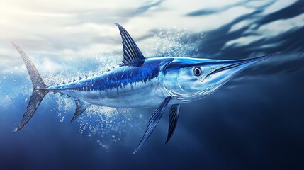 Obraz premium tournament blue marlin