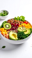 Colorful healthy bowl of salad