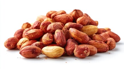 Pile of roasted peanuts