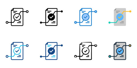 Term Sheet icon set multiple style collection 
