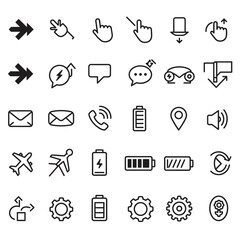 Clean Vector Symbols for Web and App Design