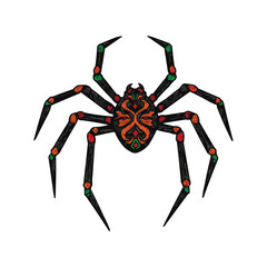 Decorative Spider with Intricate Body Detail