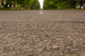 asphalt road close up