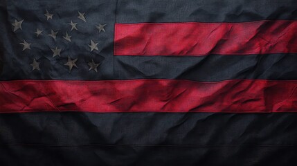 military thin red line flag
