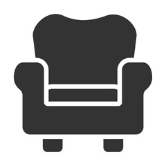 Fototapeta premium Chair Icon Glyph Style. Vector Illustration Design
