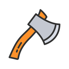 Axe icon vector image. Suitable for mobile apps, web apps and print media.