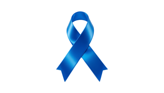 Blue Ribbon World Prostate Cancer Day PNG Transparent Background
