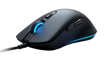 Computer mouse on transparent background
