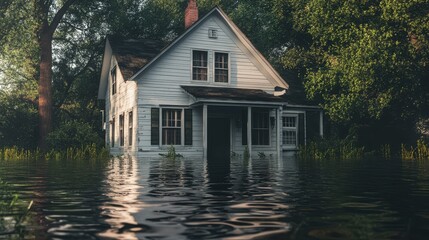 Obraz premium cleanup water flood house