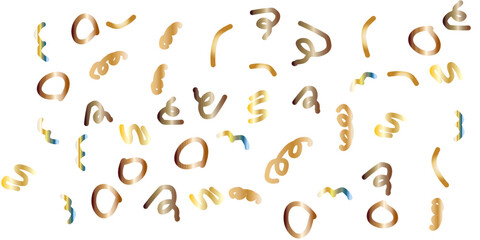 COLOR vector confetti flying randomly banner