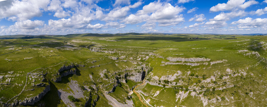 General Vew of Gordale Scar Entrance Malham