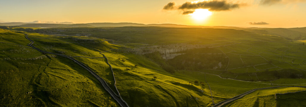 Dramati Sunrise over Malham Cove