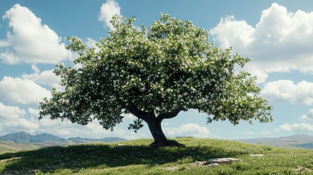 crataegus hawthorn tree