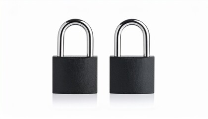 Fototapeta premium locks on white 
