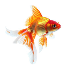 Goldfish, vibrant colors, detailed fins