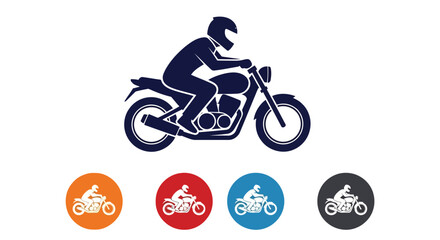 motorcycle rider silhouette