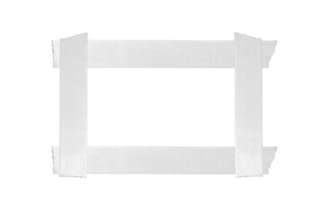 Rectangular Torn Paper Frame with Ragged Edges, Torn White Paper Border