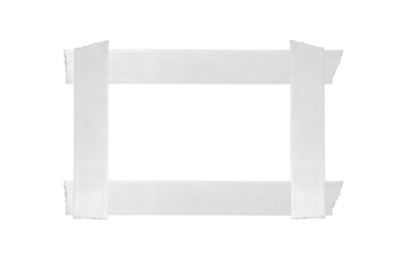 Rectangular Torn Paper Frame with Ragged Edges, Torn White Paper Border