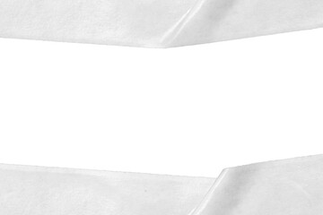 Blank Torn Paper Frame Template for Graphic Design Projects, white paper background