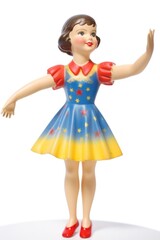 Naklejka premium Vintage toy doll in dress