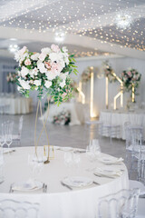 wedding table set for wedding