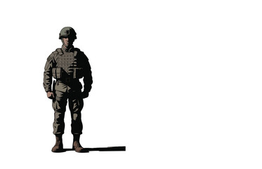 Veteran day background silhouette
