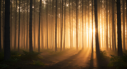 Enchanted Forest Sunbeams