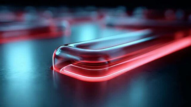 Technological Lines Flowing Light Effects Full of Future Sense