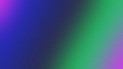 Abstract gradient of purple blue and green with subtle noise texture