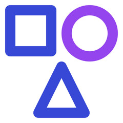 shape two tone icon set