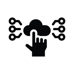 digitalization glyph icon illustration vector graphic.eps