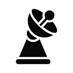 satellite glyph icon illustration vector graphic.eps