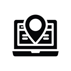 ip address glyph icon illustration vector graphic.eps