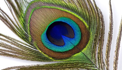 Obraz premium Close-up peacock feather
