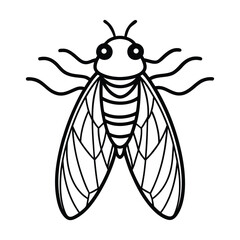 vector illustration of a wasp