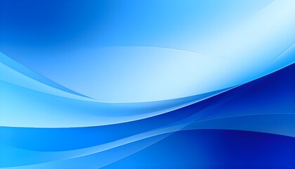 Fototapeta premium Abstract Blue Background with Wavy Lines - Modern Digital Design