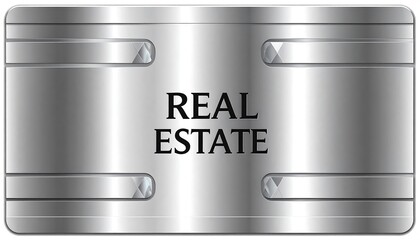 Metallic real estate card