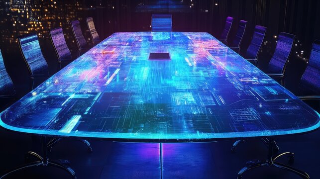 gathering emitting meeting table