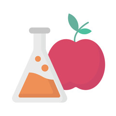 Apple test Vector Icon which can easily modify or edit