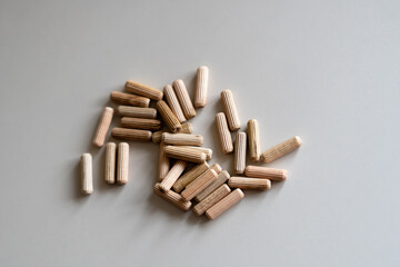 Wooden furniture pegs